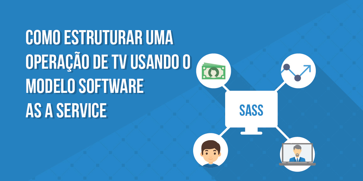 operação de TV usando software as service